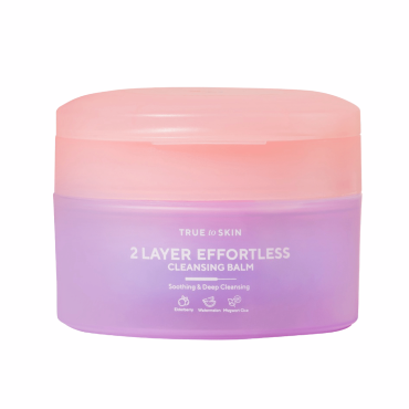 True To Skin, 2 Layer Effortless Cleansing Balm 80g