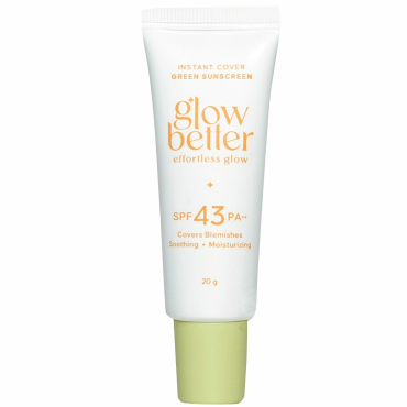 Glow Better, Instant Cover Green Sunscreen (SPF 43) 20g